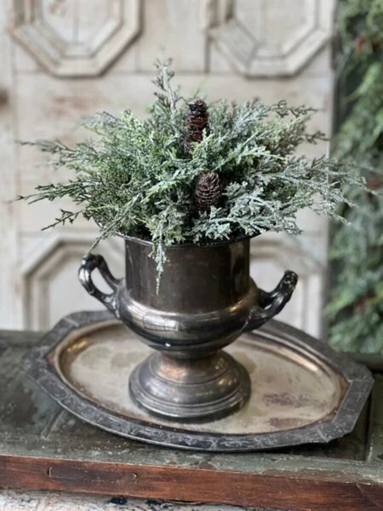 Silver Thread Cedar Half Sphere - 10"