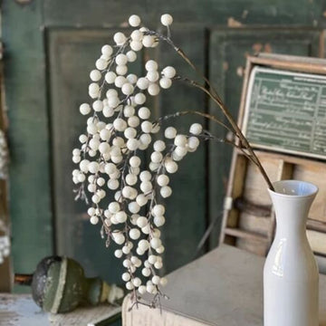 Icy Snowdrop Berry Hanging Pick - 35"