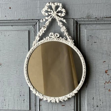 Bow Tied Chippy White Mirror