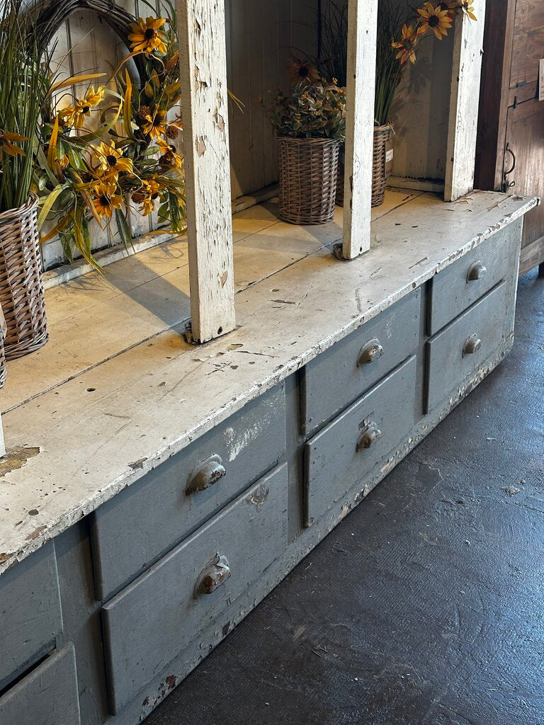 Old World Shelf + Drawer Piece