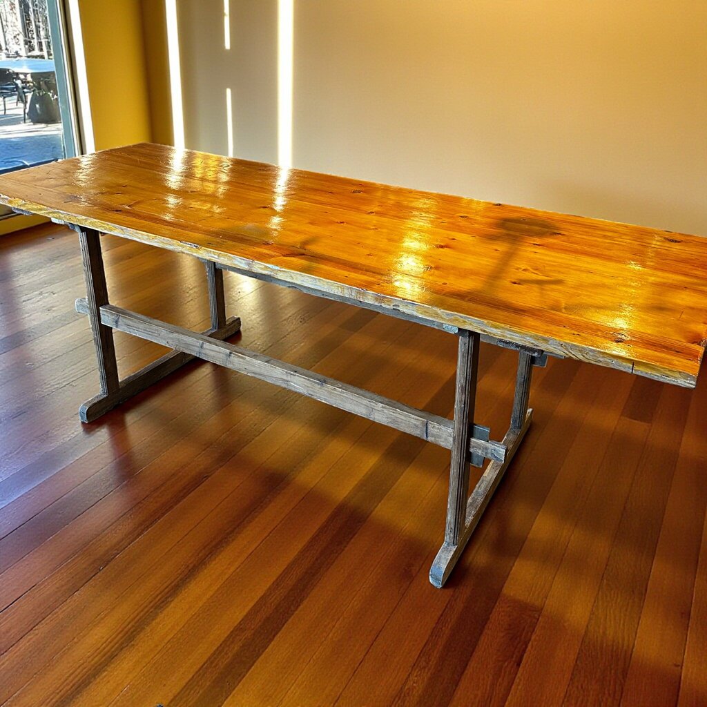 Old Pine Harvest Style Work Table