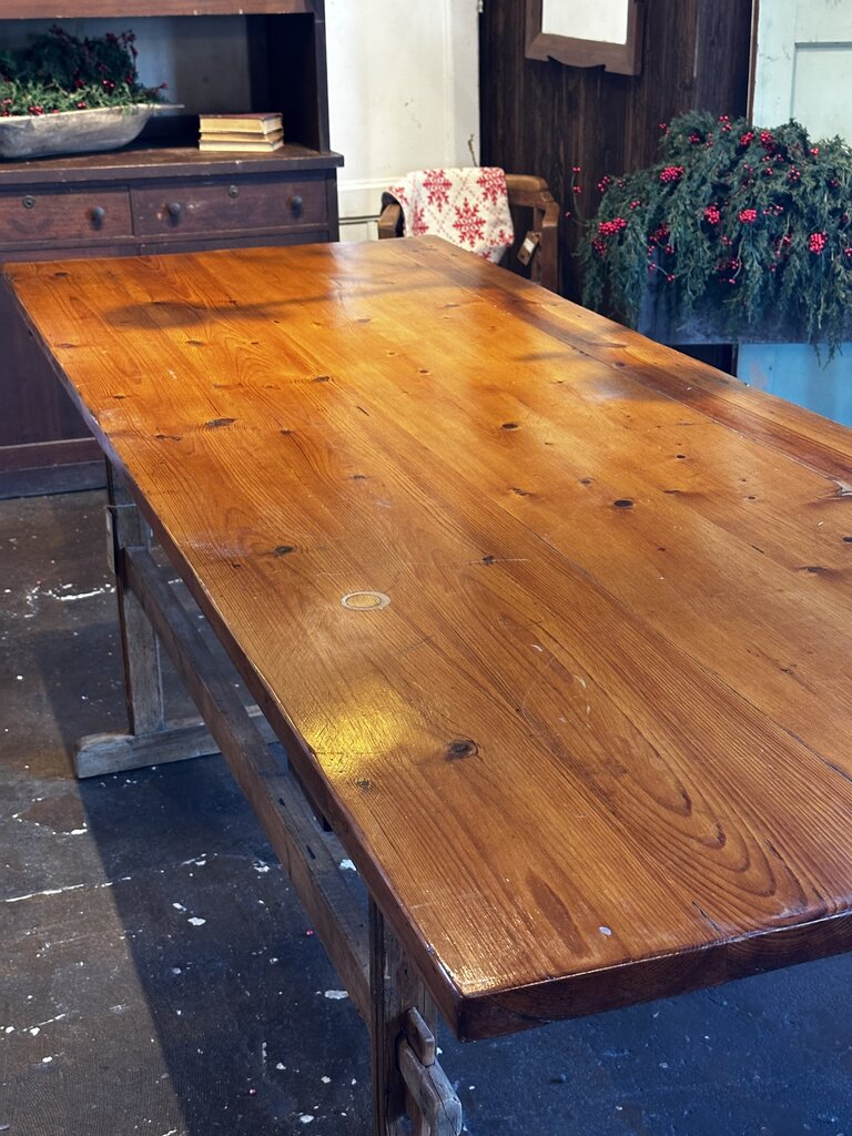 Old Pine Harvest Style Work Table