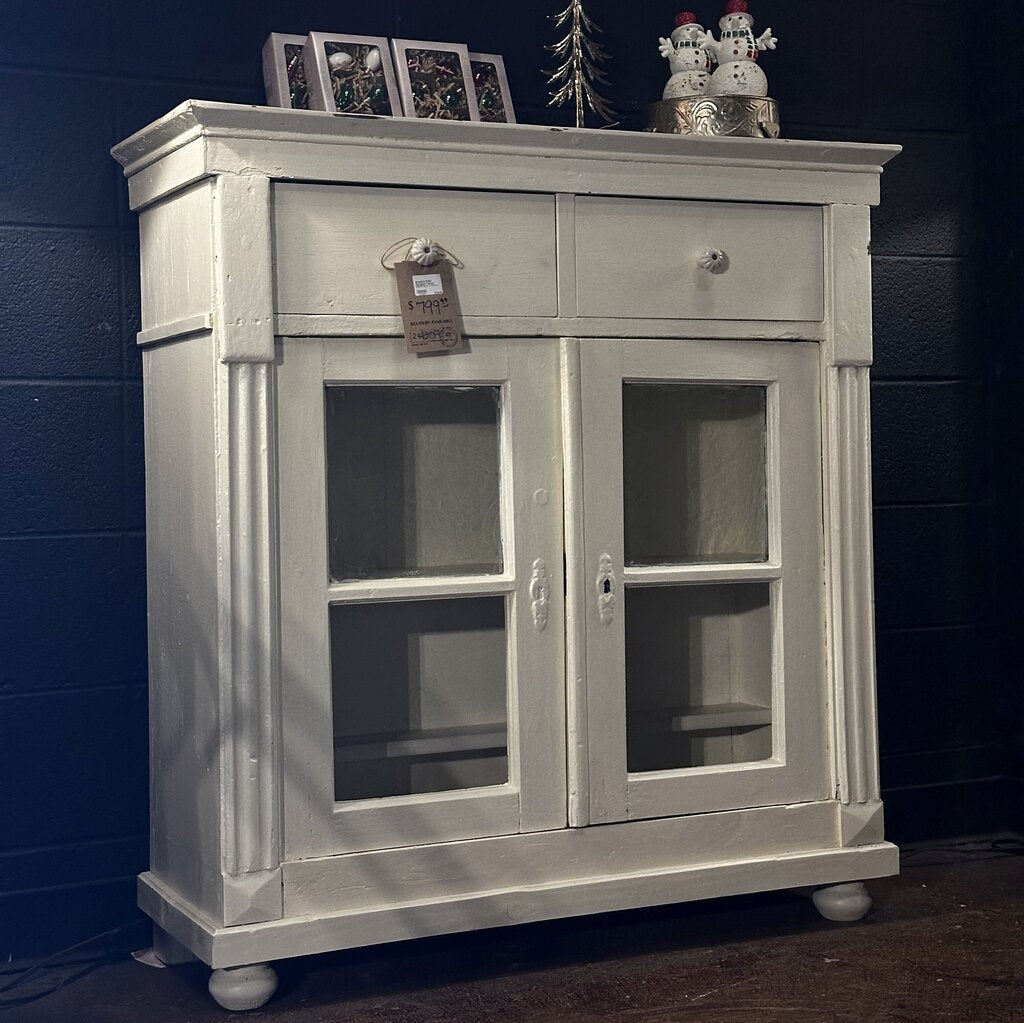 Beautiful White European Cabinet