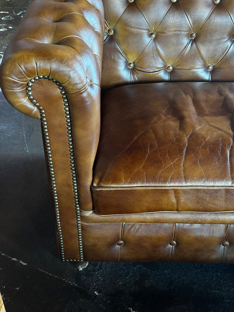 Buffalo Leather Chesterfield Sofa