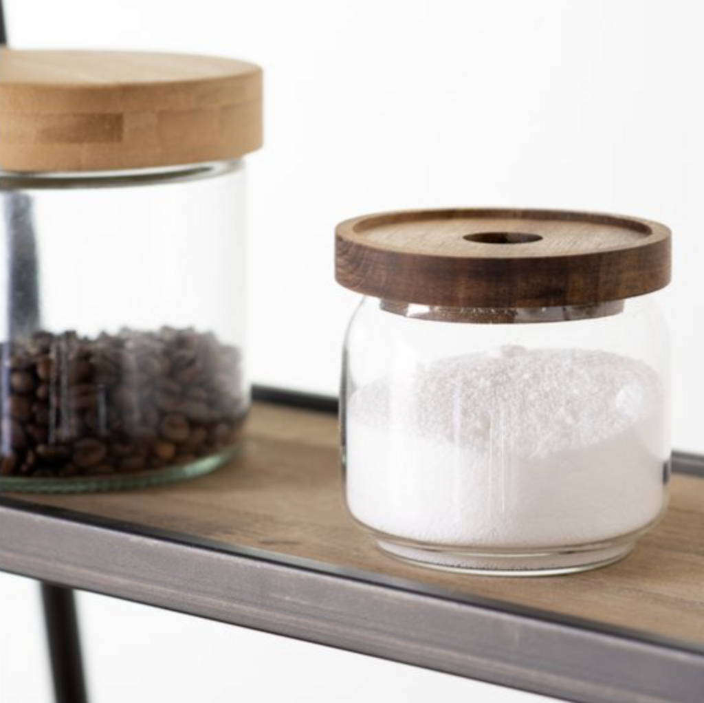 Glass Jar + Acacia Wood Lid