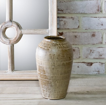 Milky Beige Ceramic Vase