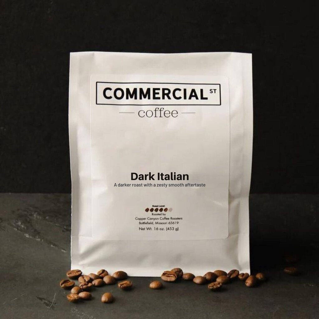 Dark Italian Whole Bean Coffee Bag (1 lb)