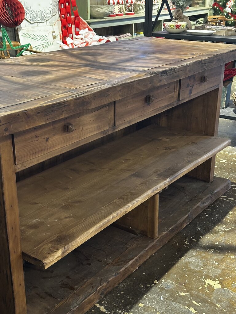 European Island + Sliding Shelf