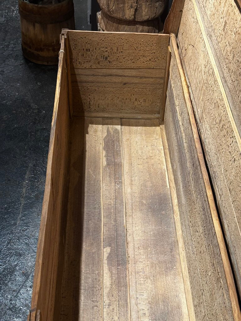 Early European Natural Carved Trunk