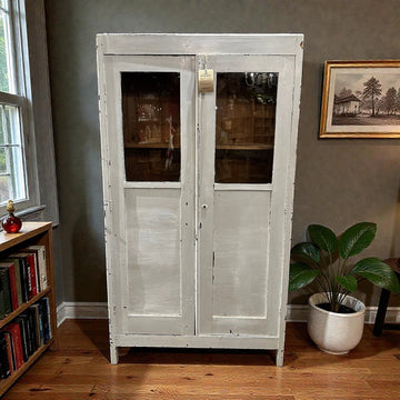 Authentic European Iron Medical Cabinet