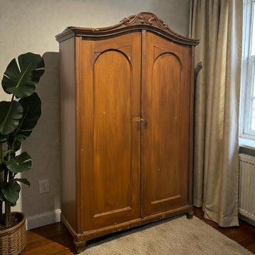 European Brown Wood Cupboard