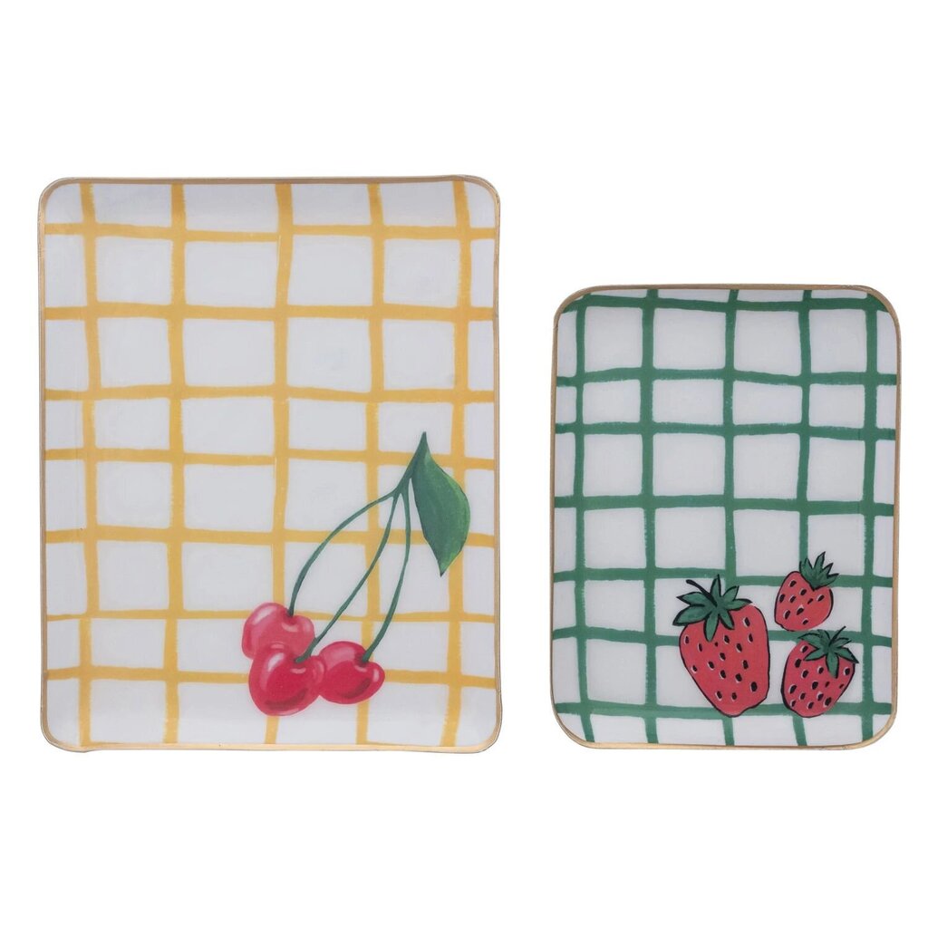 Enameled Metal Tray