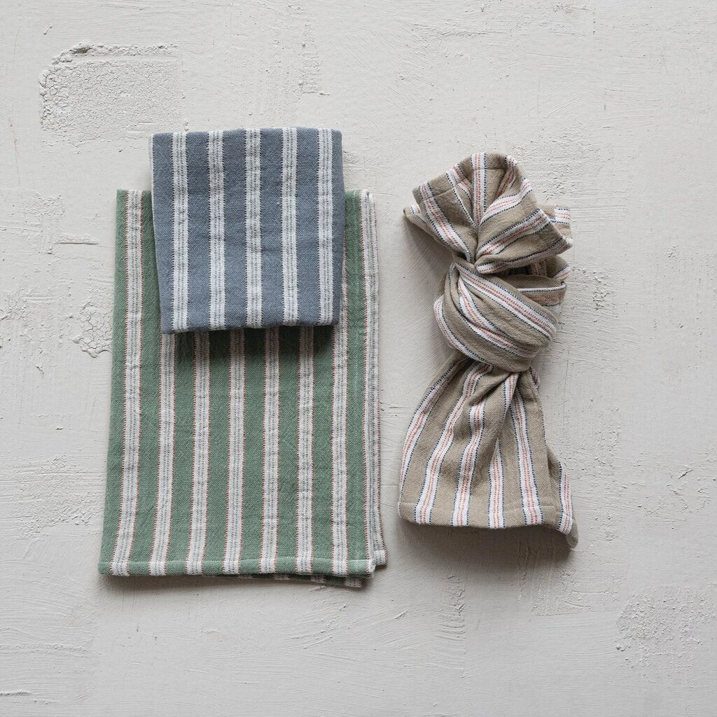 Double Cloth Striped Tea Towel