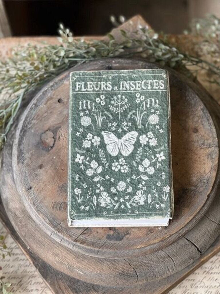Decorative "Fleurs et Insects" Book/Journal