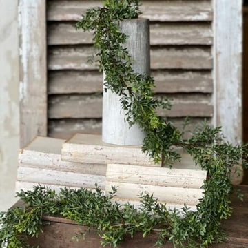 6' New England Boxwood Garland