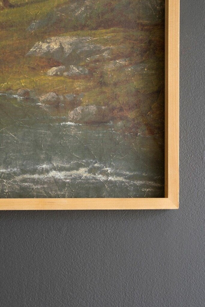 Peaceful Wood Framed Landscape Art