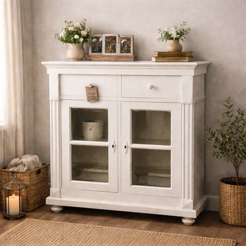 Beautiful White European Cabinet