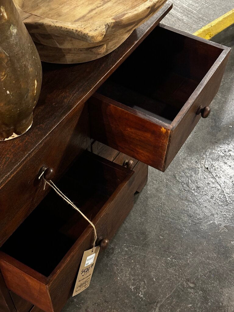 Beautiful Dark Wood Chest Of Drawers