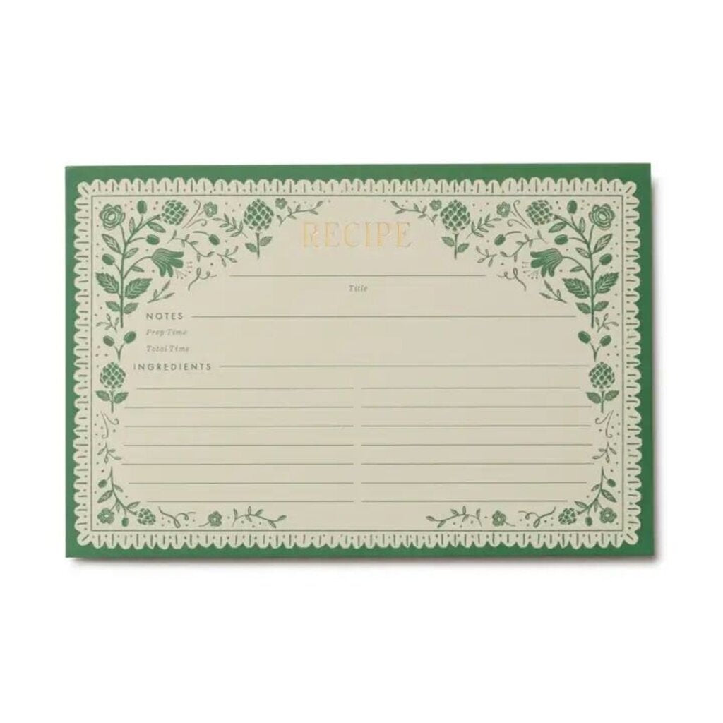 Artichoke Recipe Cards- Pack of 12