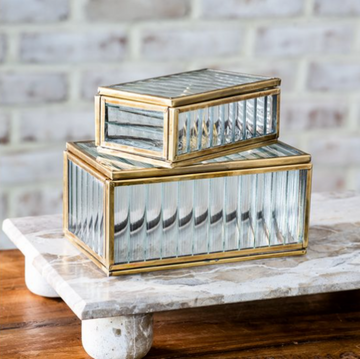 Glass & Brass Display Box