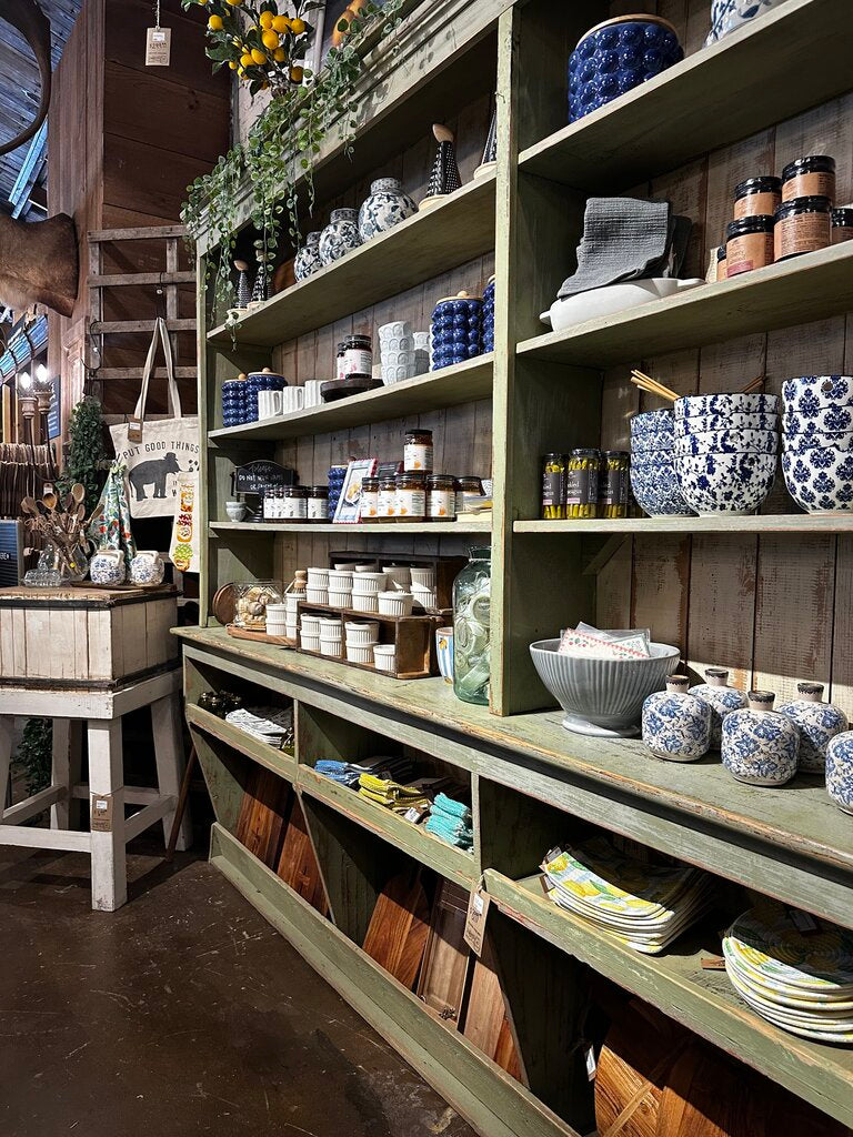 Two Piece Mercantile Display Cabinet