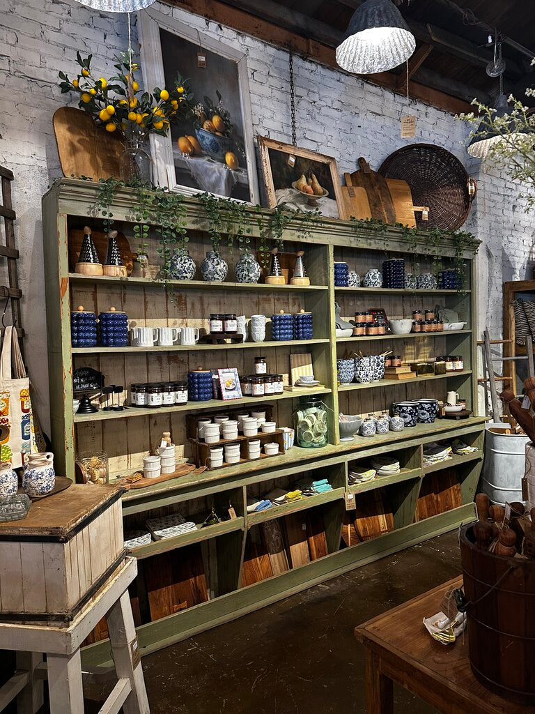 Two Piece Mercantile Display Cabinet