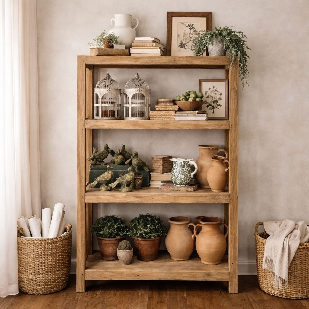 Bleached Library Shelf