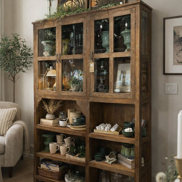 Salvaged Wood 3 Door Cabinet