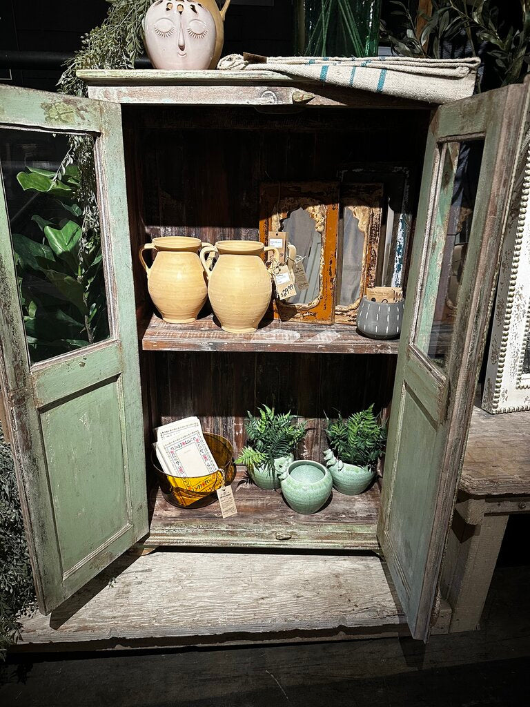 Wood Glass Door Cabinet