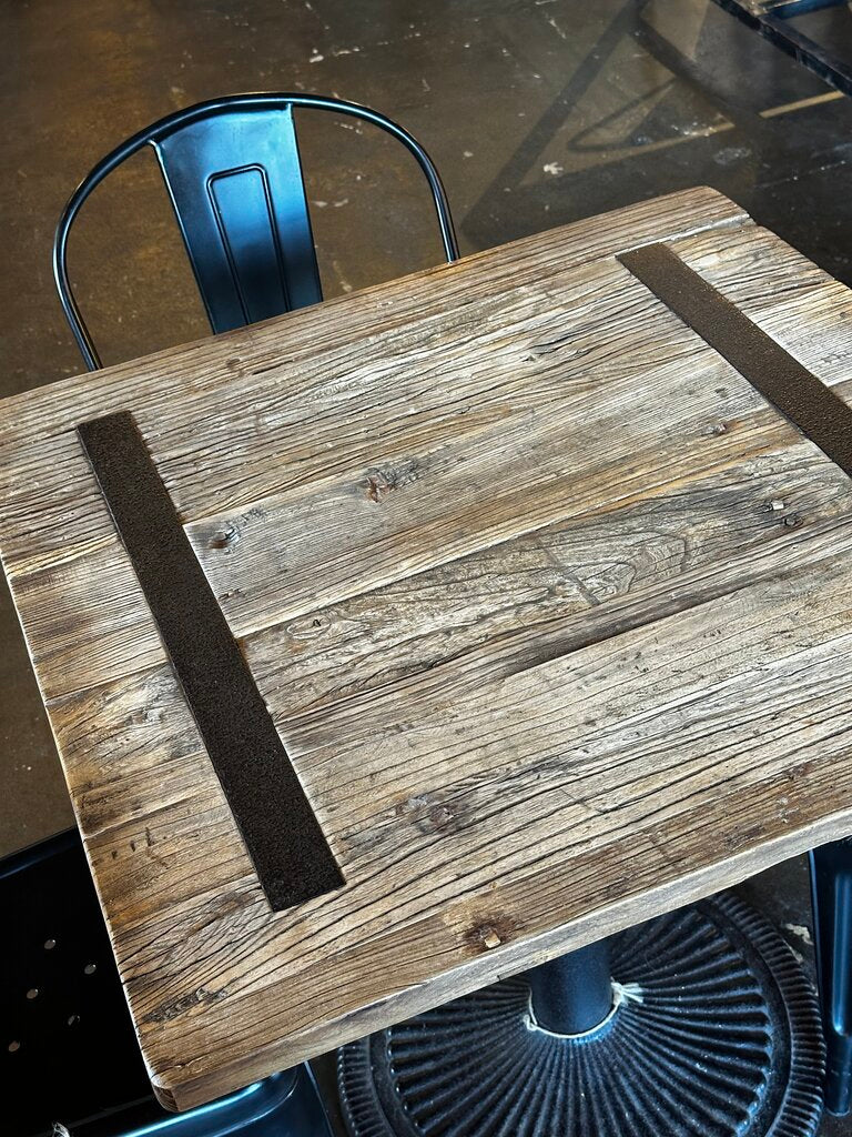 Reclaimed Elm Top Cafe Table
