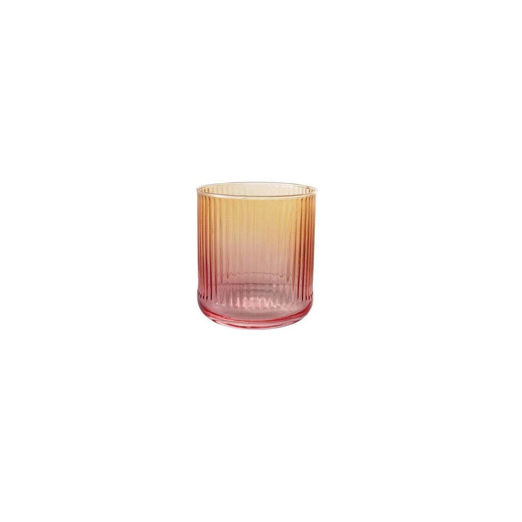 Ombre Ribbed Drinking Glass