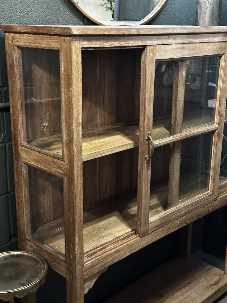 2 Glass Sliding Door Cabinet