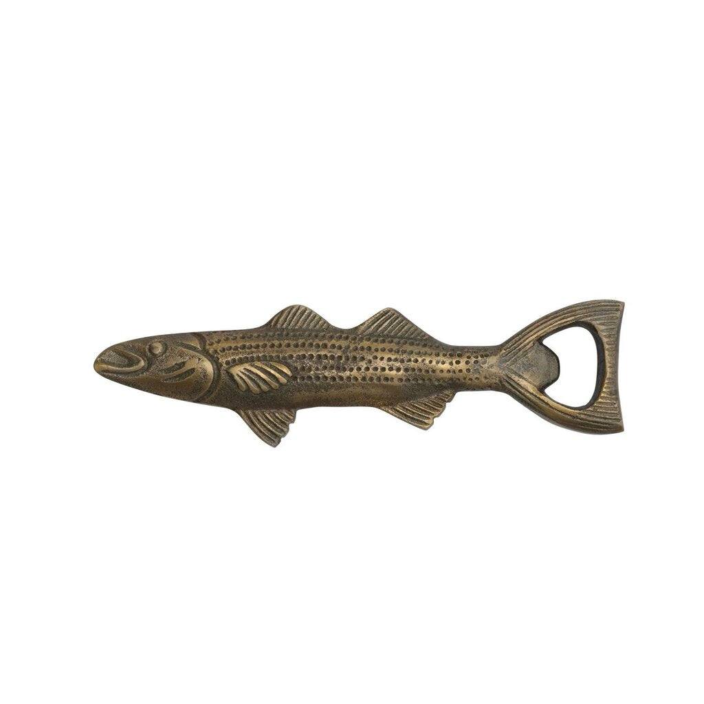 Antique Gold Fish Shaped Bottle Opener