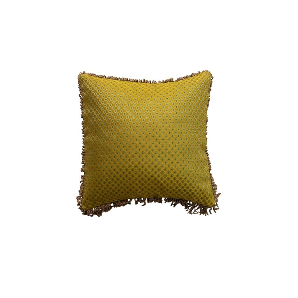 Woven Pillow + Bullion Fringe - 18"