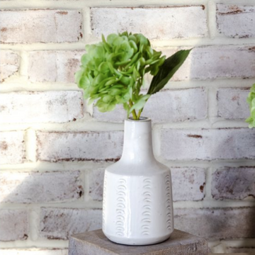 Etched Artisan Vase