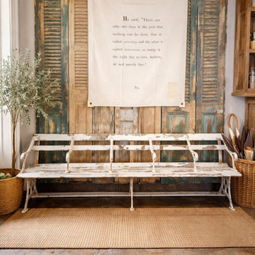 Wood & Iron 5 Seat Bench