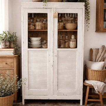 Authentic European Iron Medical Cabinet