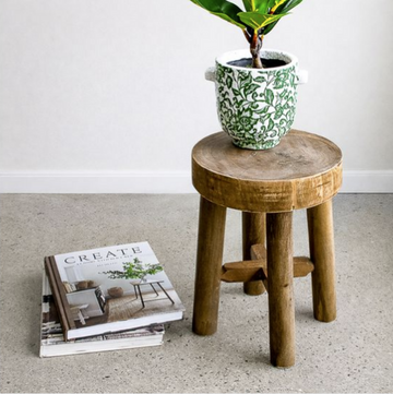 Natural Wood Stool