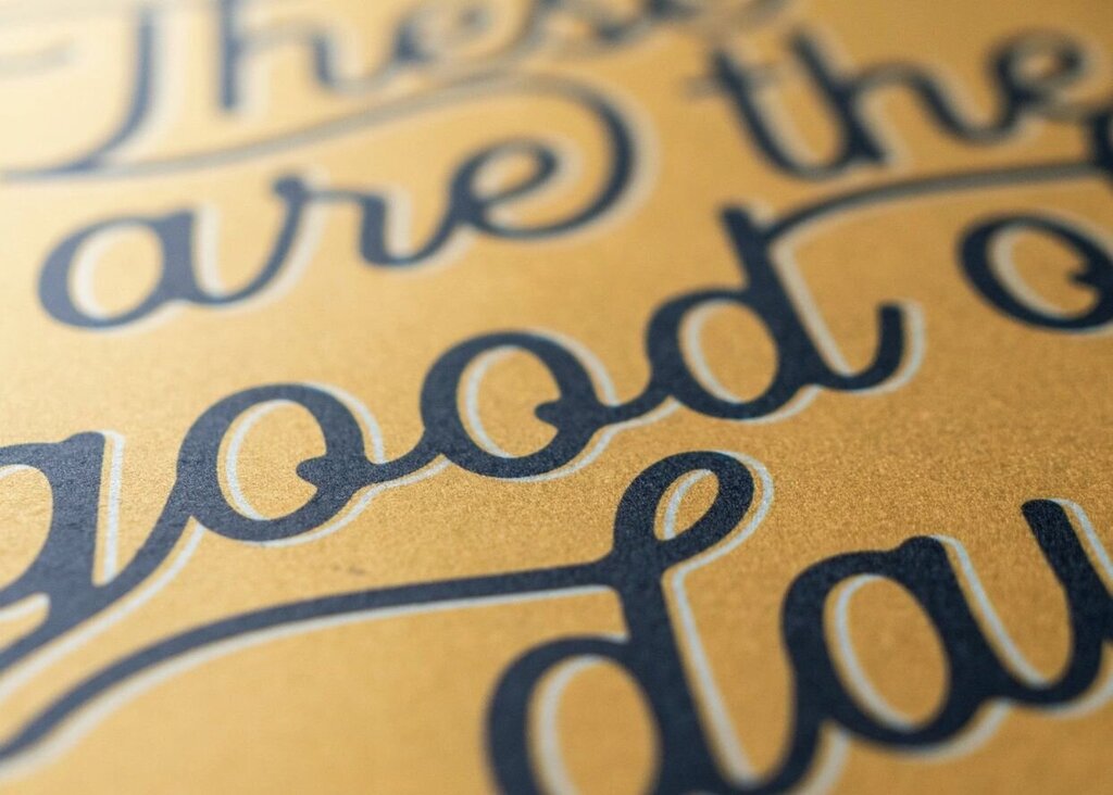 These Are The Good Old Days Felt Banner