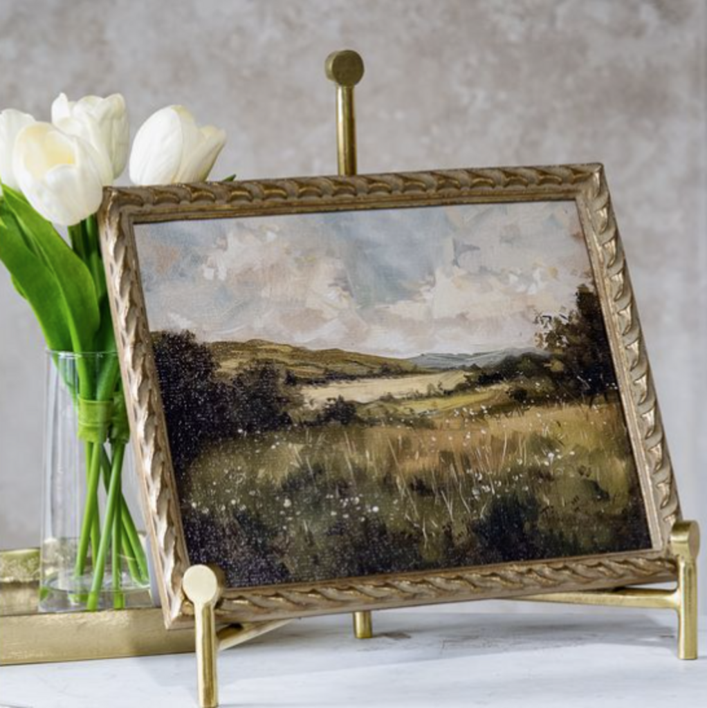 Peaceful Landscape Gold Frame Art