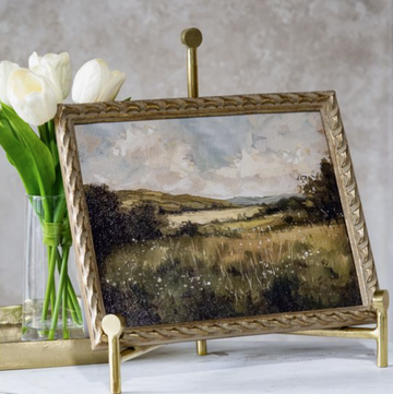 Peaceful Landscape Gold Frame Art