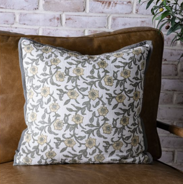 Sage & Yellow Primrose Pillow