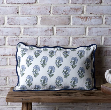 Blue Aster Lumbar Pillow