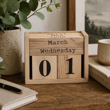 Wood Perpetual Calendar