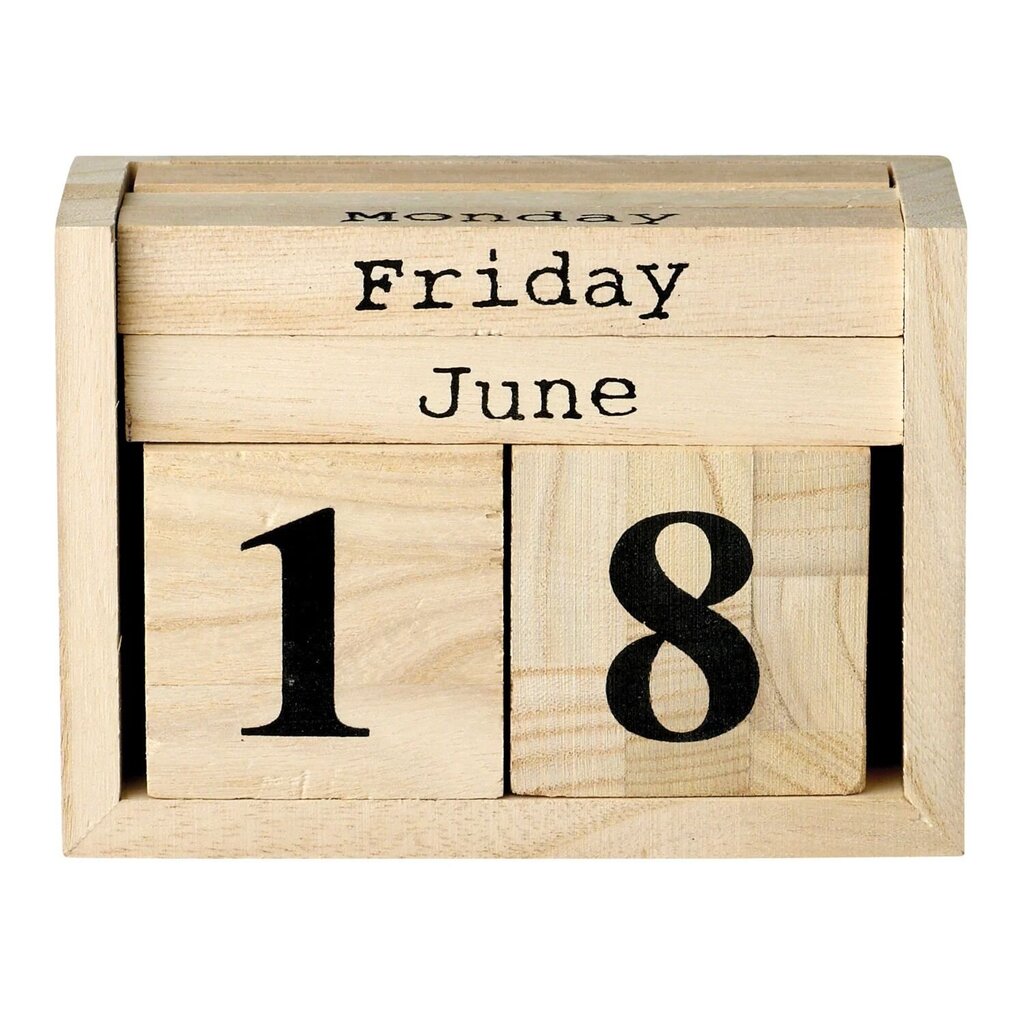 Wood Perpetual Calendar