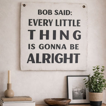 "Bob Said" Hand Painted Wall Tarp