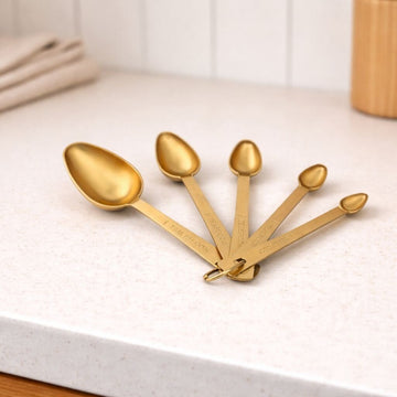 Gold Stainless Steel Measuring Spoons