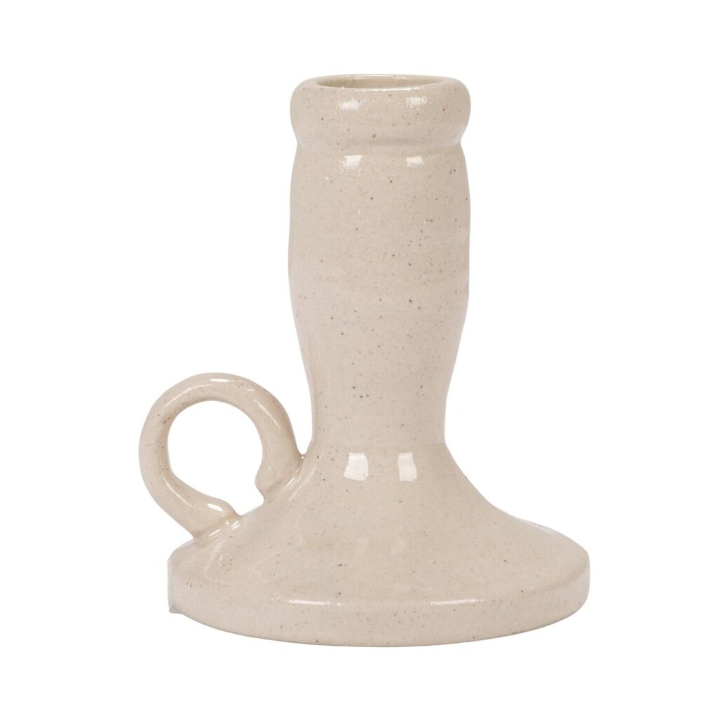 Cream Stoneware Chamberstick