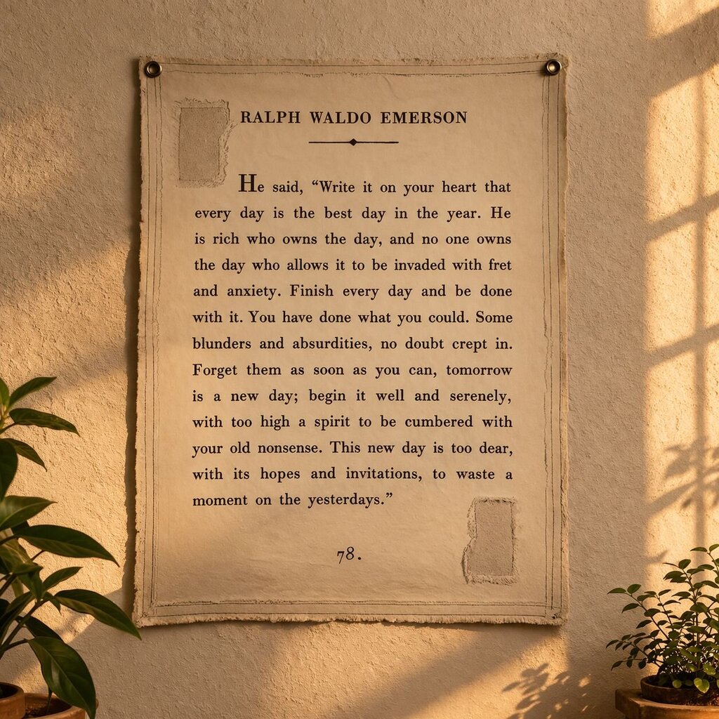 Ralph Waldo Emerson Canvas Wall Hanging