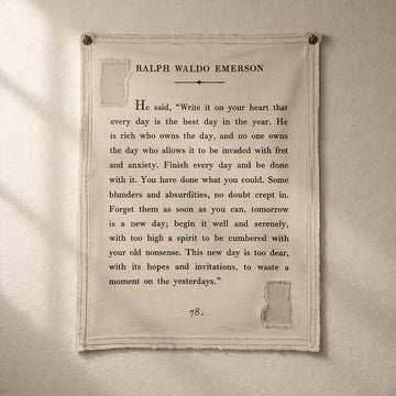 Ralph Waldo Emerson Canvas Wall Hanging